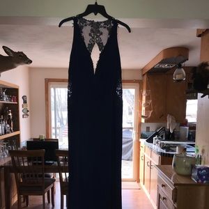 Navy blue prom dress